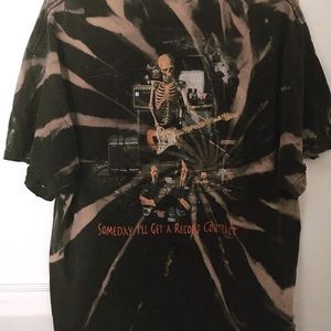 Distressed & bleached graphic tee